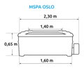 Bazén vířivý MSPA OSLO SAPPHIRE F-SA063W  