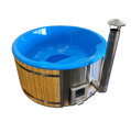 HOT TUB 180 sklolaminát - vestavěná kamna (MODŘÍN)