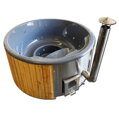 HOT TUB 180 sklolaminát - vestavěná kamna (MODŘÍN)