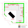 Infrasauna Benton 3/4 Lux