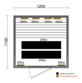 Infrasauna Cedr Superior 3 Lux