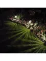 Led solární osvětlení chrom na zahradu sloupové