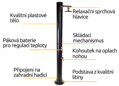Skládací solární sprcha Hawaj Wonder Rain 35 l | černá