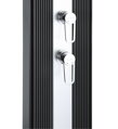 Solární sprcha s ruční sprchou DADA antracitová/inox