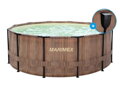 Bazén Florida 3,66x1,22 m se skimmerem - motiv TEAK  