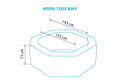 Bazén vířivý MSPA Tuscany F-TU062W  