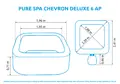 Vířivý bazén Pure Spa Chevron Deluxe 6 NP
