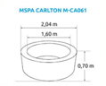 Bazén vířivý MSPA Carlton M-CA061 (11400258 ) - hydro masáž