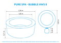 Vířivý bazén Pure Spa Bubble HWS 8 NP