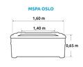 Bazén vířivý MSPA Oslo F-OS063W