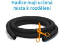 Hadice v metráži 5/4 díl 1 m černá 
