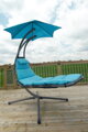 Závěsné houpací lehátko Vivere Original Dream Chair, tyrkysová