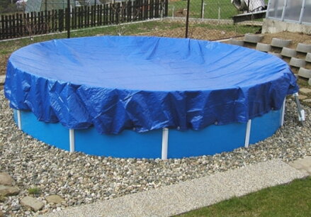 Zazimovací LD-PE tkaná plachta na bazén kruh 5,5m - fólie 6,4m