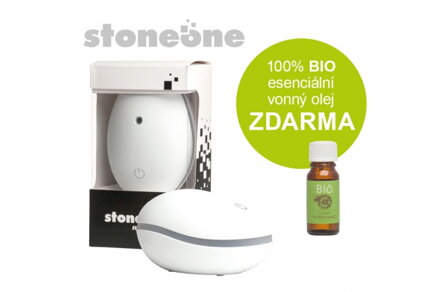 Ultrasonický aroma difuzér Hanscraft STONEONE - bílý 