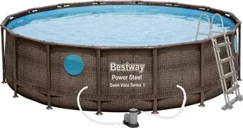 Bazén Power Steel Rattan Swim Vista 4,88 x 1,22 m - 56725