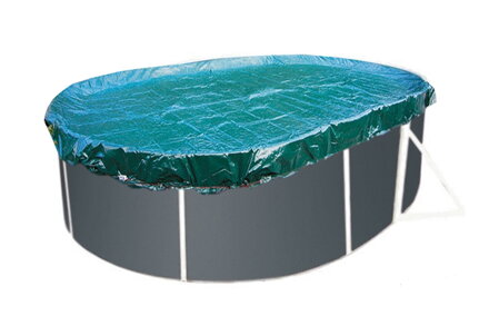 Krycí plachta SUPREME pro oválné bazény Orlando Premium 3,66 x 7,32 m - zelená 