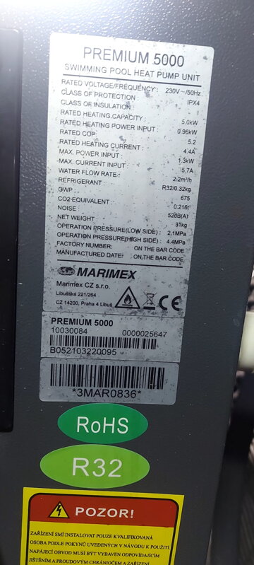 Výměník pro tepelné čerpadlo Premium 5000 Výměník pro tepelné čerpadlo Premium 5000