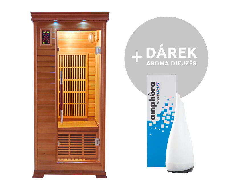 FRANCE SAUNA Luxe 1 infrasauna pro jednu osobu  FRANCE SAUNA Luxe 1 infrasauna pro jednu osobu