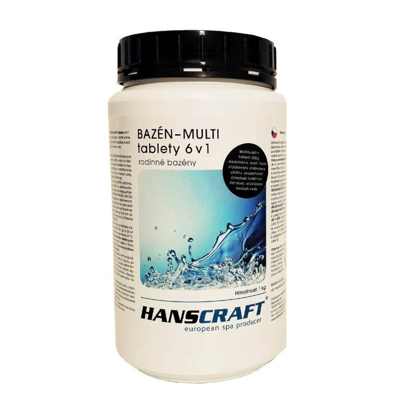HANSCRAFT BAZÉN - MULTI tablety 6v1 - 1 kg HANSCRAFT BAZÉN - MULTI tablety 6v1 - 1 kg