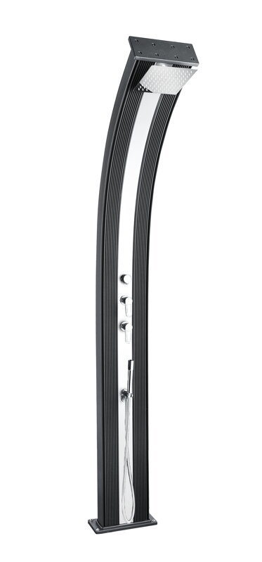 Solární sprcha s ruční sprchou DADA CURVE antracit/inox Solární sprcha s ruční sprchou DADA CURVE antracit/inox