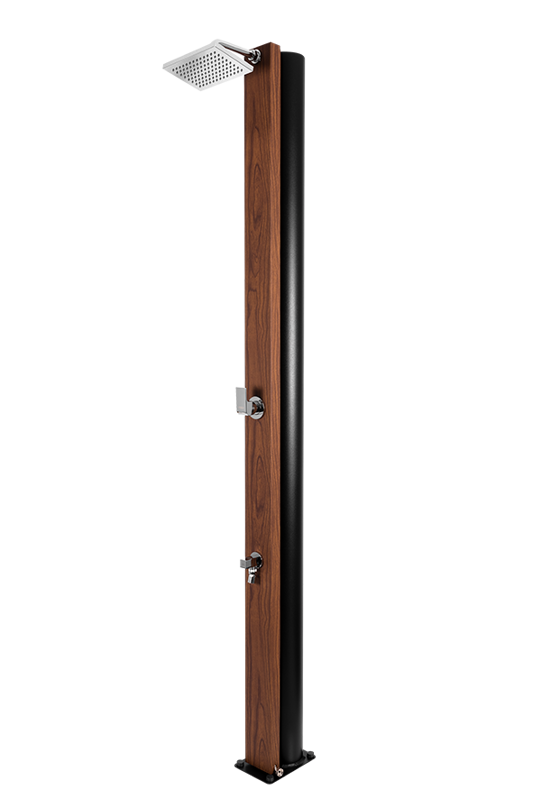 Solární sprcha NATUR TEAK s oplachem nohou