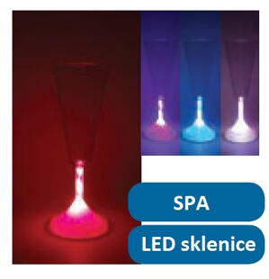 SPA LED sklenice (1ks)