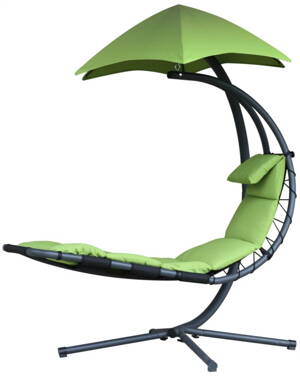 Závěsné houpací lehátko Vivere Original Dream Chair, zelená